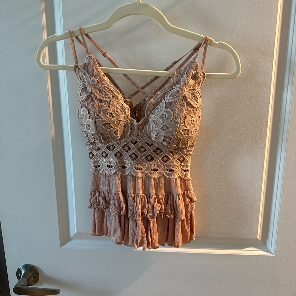 Lace crochet bralette top